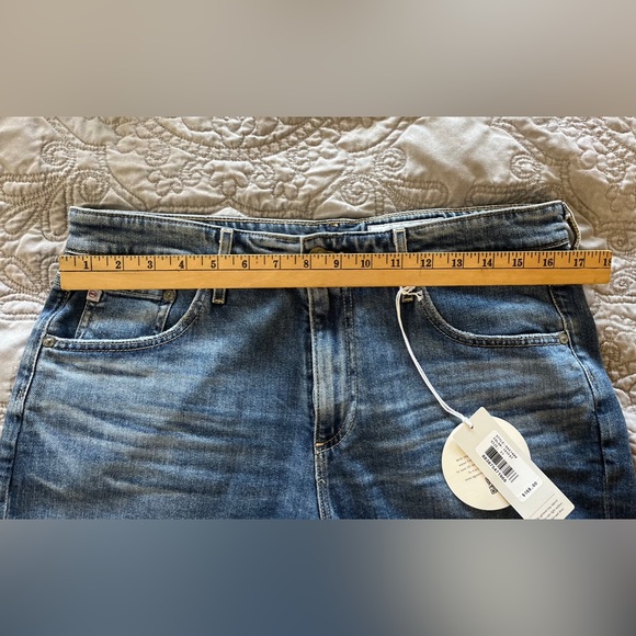 NWT AG Hailey Ex Boyfriend Roll-up Denim Shorts 3.5” Inseam Size 31 - Picture 11 of 12